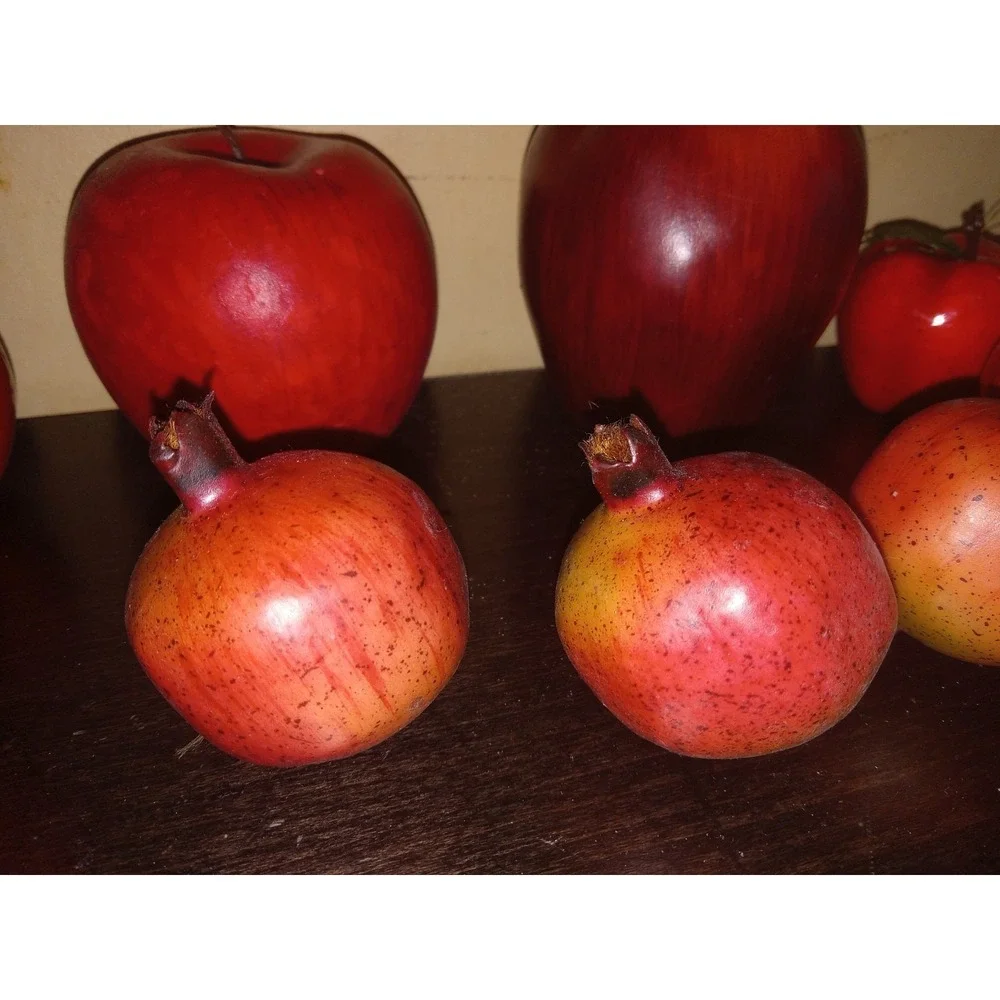 Artificial Faux Realistic Apples Lot Of‎ 10 Fake Fruit Table Home Decor Fall